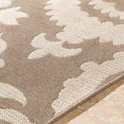 Nancy Camel and Cream Hand-Knotted Wool Area Rug 7'3" x 10'6"