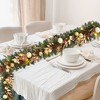 6FT Artificial Gold Christmas Garland - PVC Greenery with Balls, Pinecones & Foliage, Holiday Decor for Mantel, Staircase, Indoor Outdoor - 3 of 4