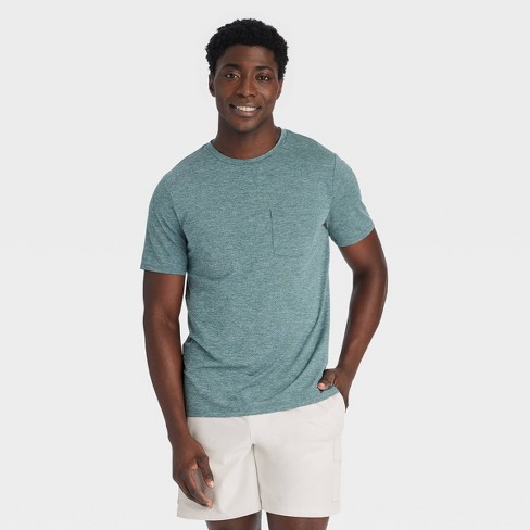 Men's Ventilated Pocket t-shirt - All In Motion™ Teal M : Target