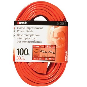 Woods 14/3 SJTW 300 V 100 ft. L Power Cord - 1 of 1