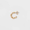 Mini Hoop Earring Set 3pc - A New Day™ Gold: Nickel-Free Metal, Post Closure - 2 of 2