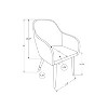 Monarch Specialties Dining Chair Set Of 2 Side Upholstered Kitchen Dining Room Pu Leather Look Metal White Chrome Contemporary Modern - 4 of 4