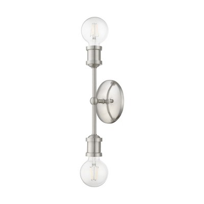 Livex Lighting Lansdale 2 - Light Vanity in  Brushed Nickel