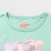 Toddlers 2pk Adaptive Short Sleeve 'Shine/Balloons' Oversized Graphic T-Shirt - Cat & Jack™ Dark Gray/Mint Blue - 3 of 3
