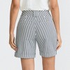 Lands' End Women's Chino High Rise Pleated 7" Shorts - 2 of 4