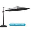 Crestlive Products 11.5FT Round Patio Offset Cantilever Umbrella with Base Set Adjustable with 360°Rotation Pole Outdoor Umbrella - 2 of 4