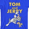 Tom & Jerry Brush Art Crew Neck Short Sleeve Royal Blue Boy's T-shirt - 2 of 3
