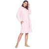 Casual Nights Women's Printed Zipper Front Micro Fleece Robe Duster - 4 of 4