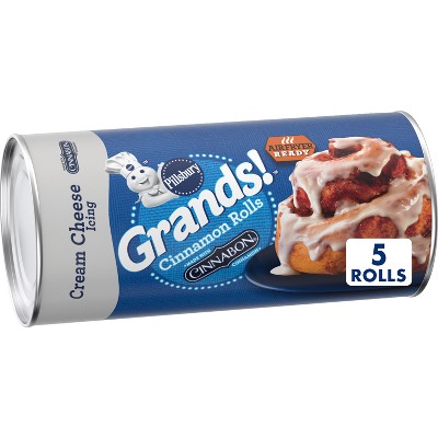 Pillsbury Grands! Cinnamon Rolls With Cream Cheese Icing - 17.5oz/5ct ...