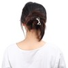Unique Bargains Women's Classic Cat Ears U-shaped Hair Pins 4.57"x1.81"x0.47" Gold Tone 1 Pc - 2 of 4