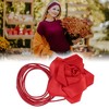 Unique Bargains Satin Rose Flower Adjustable Waist Belt 1 Pc - 4 of 4