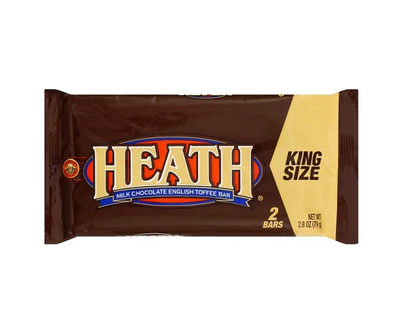 HEATH King Size Chocolate English Toffee Candy Bar - 2.8oz