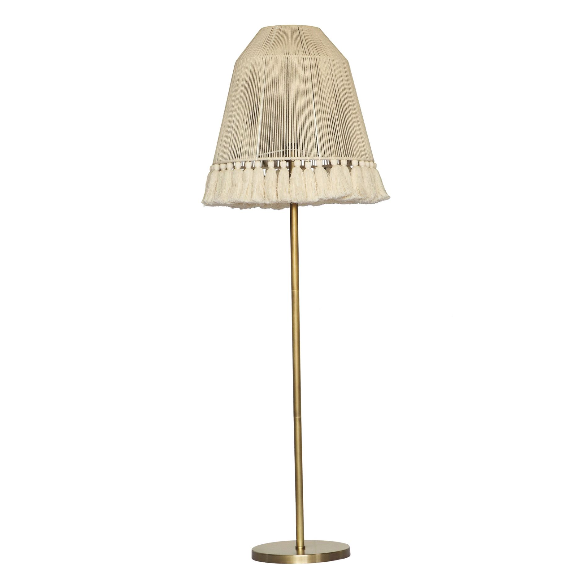 TOV Furniture June White Floor Lamp Off-White 17"W x 17"D x 58"H