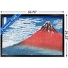 Trends International Fine Wind, Clear Morning by Katsushika Hokusai Framed Wall Poster Prints - 3 of 4