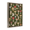 Stupell Industries Mushrooms Repeating Pattern Black Framed Floater Canvas Wall Art - 3 of 4