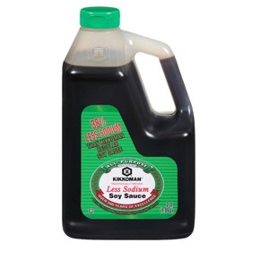 Kikkoman Less Sodium Soy Sauce, 2qt. (Restaurant/Bulk Size) - 1 of 4