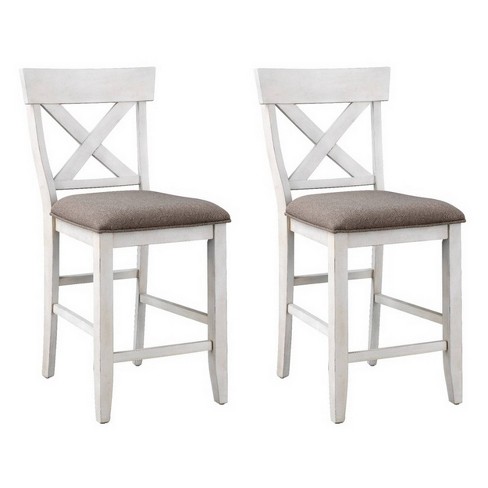 Set Of 2 Isle Ss Ii Counter Height, Matching Counter Stools And Dining Chairs