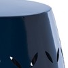 Syemin Patio End Tables, Stylish End Tables for Indoor and Outdoor Use, Ideal for Gardens, Backyard, Special Design, Blue, 12.25"*12.25"*17.75" - 2 of 4