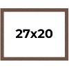 PosterPalooza | 27x20 Wide Barnwood Picture Frame, UV Acrylic, 6 Finishes - Grey, Brown, White, and Black - 2 of 4