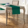 Slickblue 14"x108" Linen-Look Table Runner – Polyester Poplin, Wrinkle-Resistant, Serged Edge Finish, 41 Color Options - 2 of 3