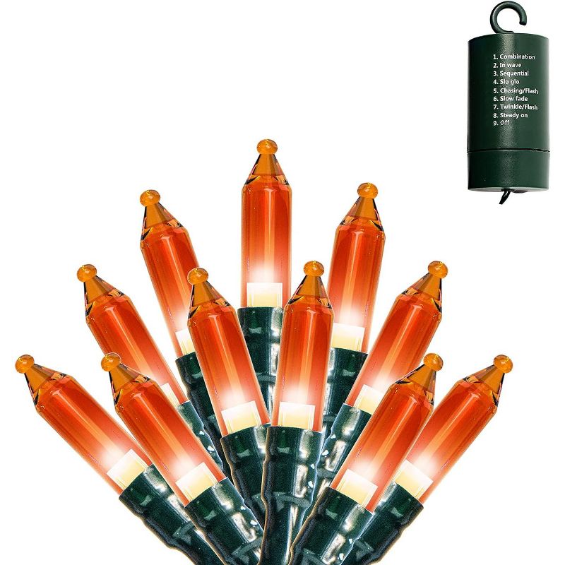 Joiedomi 200 Orange Battery Powered String Lights, 1 of 6