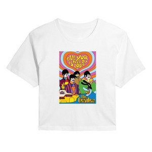 Women's - The Beatles - Need Love Cropped Graphic T-Shirt - 1 of 4