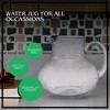 Artland Iris 90 Oz Handblown Glass Pitcher, Bubble Shape, Lead-Free, Versatile Drink Dispenser for Water, Juice, Cocktails, Dishwasher Safe - 4 of 4