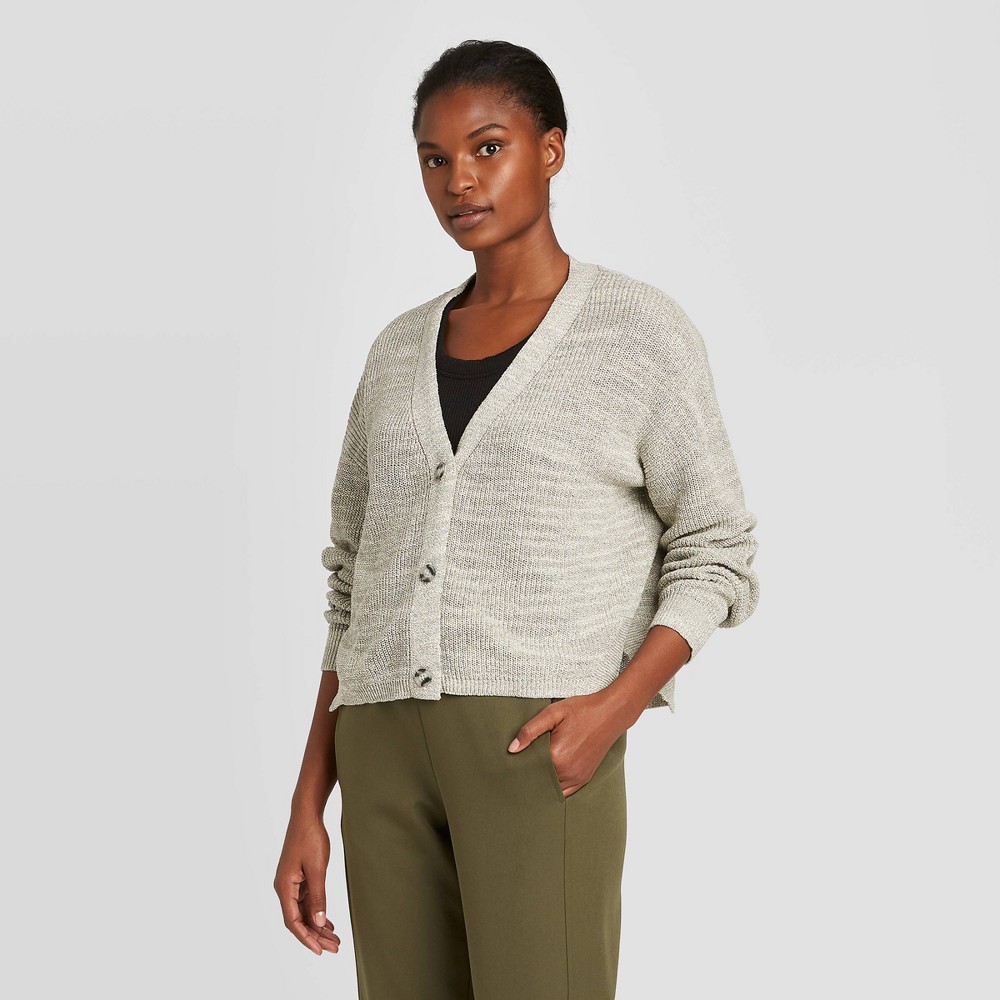 Women's Long Sleeve V-Neck Cardigan - Prologue Gray XXL, Women's was $32.99 now $23.09 (30.0% off)