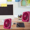 FanFair 2-Pack 7" Personal Fan with Adjustable Speed, Pink - 2 of 2