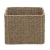 Household Essentials Square Wicker Basket Seagrass - image 3 of 4
