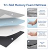 Vipbear 6 inch Trifold Memory Foam Mattress,Premium Foldable RV Mattress with Removable Cover,Folding Mattress for Kids/Indoor/Outdoor/Camp/Guest Bed - 2 of 4