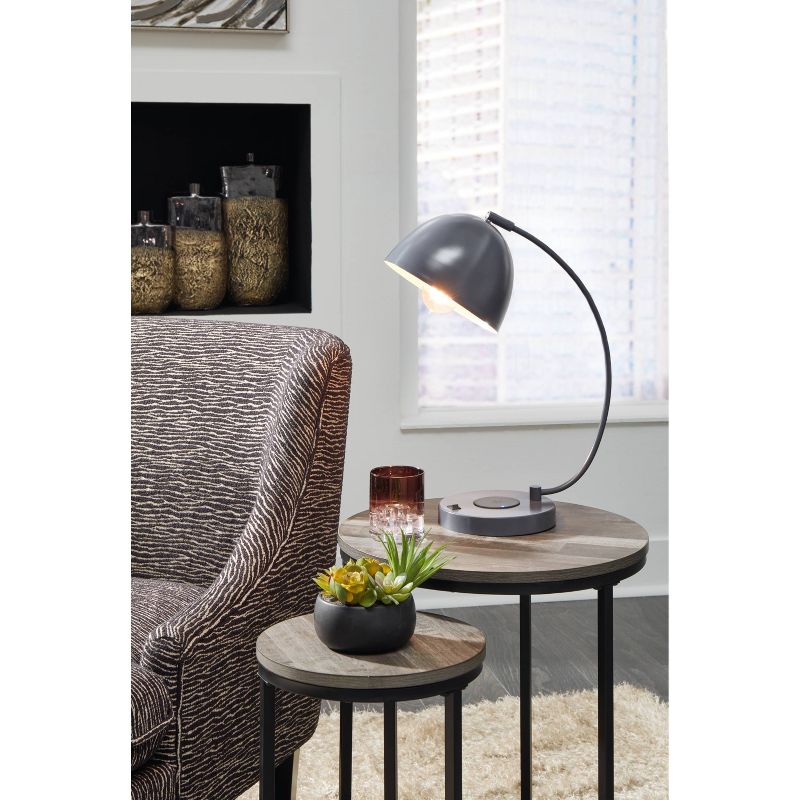 Austbeck Desk Lamp Gray - Signature Design by Ashley, 4 of 5