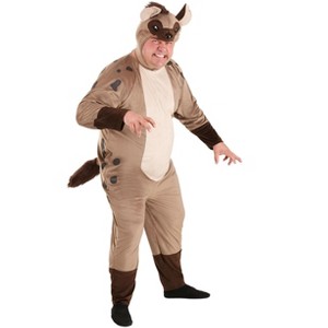 HalloweenCostumes.com 2X   Adult's Plus Size Hyena Costume, Brown/Gray - 1 of 3