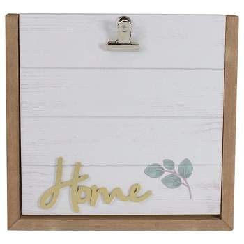 Northlight Photo Clip "Home" Frame with Hinge Design Table Top Decor 8.5"