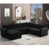 110.75'' Chenille Modular Oversized U-Shaped 6-Seater Sectional Sofa with Chaise Storage, Crystal Button and 7 Back Cushions - 2 of 4