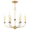 Livex Lighting Cortlandt 6 - Light Chandelier in  Natural Brass/Bronze - 2 of 4