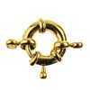 John Bead Must Have Findings Metal Gold 13mm Spring Rings for Jewelry Making Findings, 1 Pieces - 2 of 2