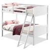 Tangkula Twin Over Twin Bunk Beds Convertible 2 Individual Twin Bed Solid Hardwood - 2 of 4