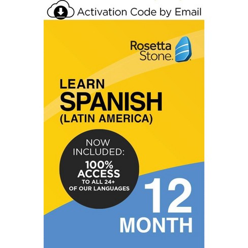 free rosetta stone activation code spanish