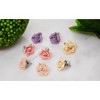1928 Jewelry Classic Porcelain Rose Post Earrings For Women, Hand Crafted Flowers, Timeless Floral Jewellery, Made In USA - 2 of 4