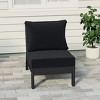 WestinTrends  Avalon Outdoor HDPE Deep Seating Modular Armless Patio Chair with Patio Cushions - 2 of 4