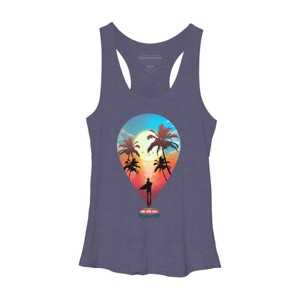Women's Design By Humans Summer Vibes By clingcling Racerback Tank Top - 1 of 3