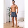 INSPIRE CHIC Men's Cotton Lightweight Breathable Mid-Waisted Plaid Underwear 3 Packs - 4 of 4