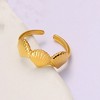 Anna-Kaci Bohemian Gold Shell Starfish Adjustable Rings for Women ummer Ocean Punk Jewelry - 3 of 4