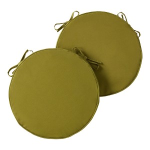 Kensington Garden 2pc 18" Round Outdoor Chair Pad - 1 of 4
