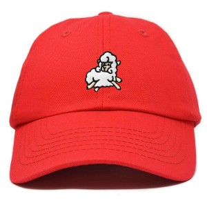 Dalix Sheep Embroidered Cotton Dad Hat Adjustable Cute Animal Lover Baseball Cap for Everyday Fashion Womens - 1 of 4