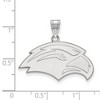 Black Bow Jewelry 10k White Gold Southern Mississippi Golden Eagles NCAA Medium Pendant - 2 of 3