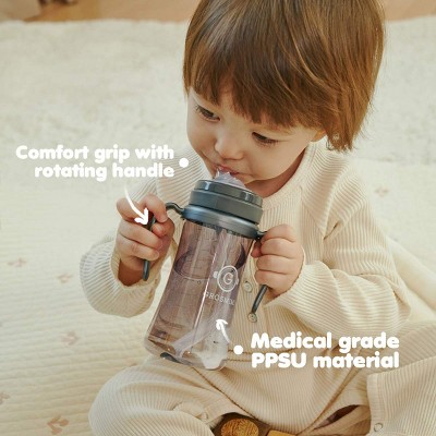 Grosmimi PPSU Straw Cup - 10oz (300ml) Skyblue 10oz