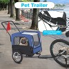 FDW 2-in-1 Dog Stroller & Bike Trailer Weatherproof Pet Carrier with Removable Hitch & Spacious Interior Bicycle Trailer Jogger Stroller for Medium and Large Dogs - 4 of 4