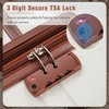 YONWAY Luggage Set 4 Piece Hardshell Expandable Suitcase Set, with TSA Lock and Spinner Wheel, Vintage Luggage Sets - 4 of 4